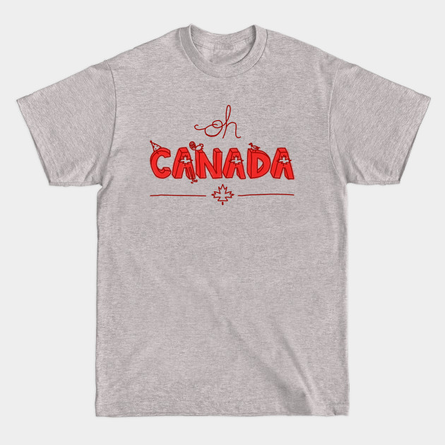 Discover Oh Canada (Handlettered) - Canada Day - T-Shirt