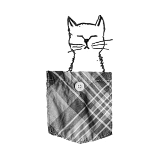 If I fits I sits cat in a shirt pocket T-Shirt