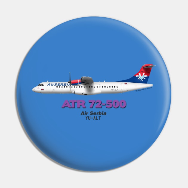 Avions de Transport Régional 72-500 - Air Serbia Pin by TheArtofFlying