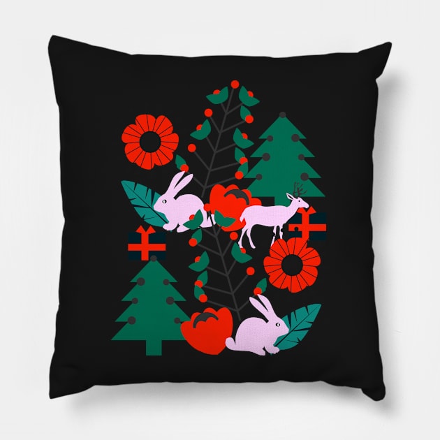 Jolly Christmas crew Pillow by cocodes