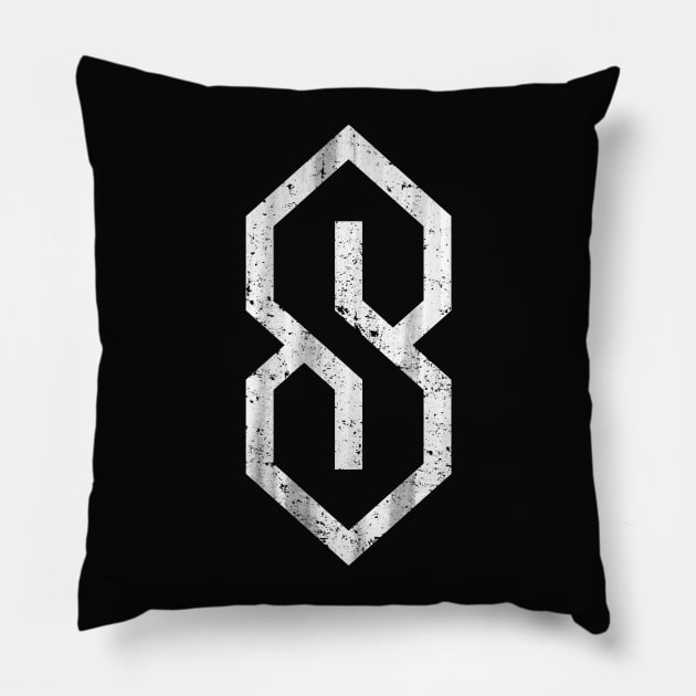 The Universal S or Cool "S" or Pointy "S" Pillow by TextTees