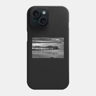 Cromer Pier in black and white Phone Case