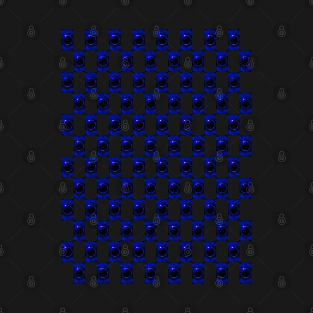 Blue Solar Eclipse Pattern by The Black Panther