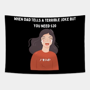 Terrible Dad Joke Design Tapestry