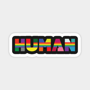 Human, Various Queer Flags Magnet