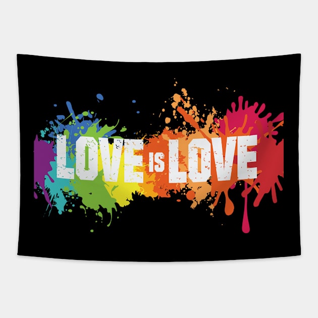 Love is love LGBTQ gay pride Tapestry by Houseofwinning