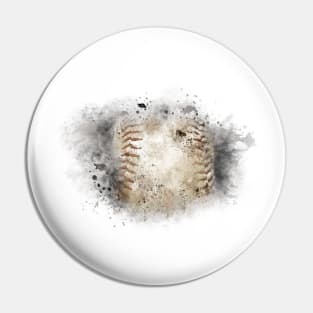 Distressed Baseball Pin