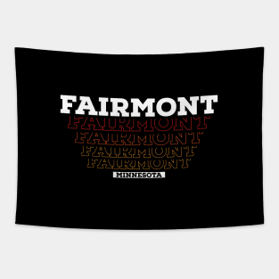 Fairmont Minnesota USA Vintage Sunset Tapestry