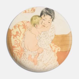 Maternal Caress by Mary Cassatt Pin