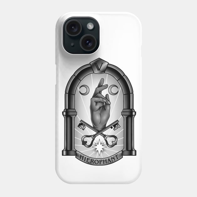 Hierophant Tarot card Phone Case by Smurnov