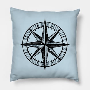 Compass rose Pillow