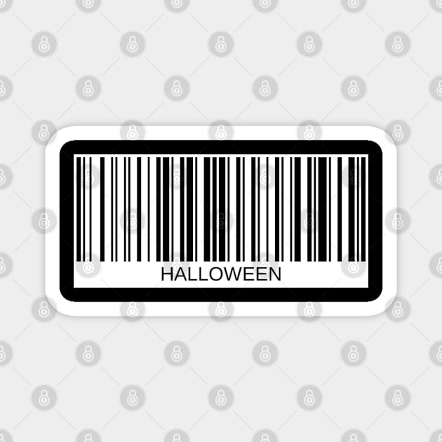 Halloween barcode Magnet by Yelena Day Art