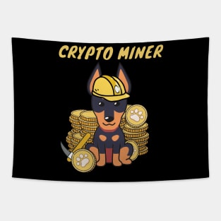 Funny Alsatian  is a Crypto Miner Tapestry