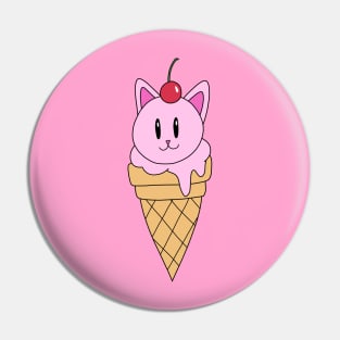 Yummy Cat Ice Cream Pin