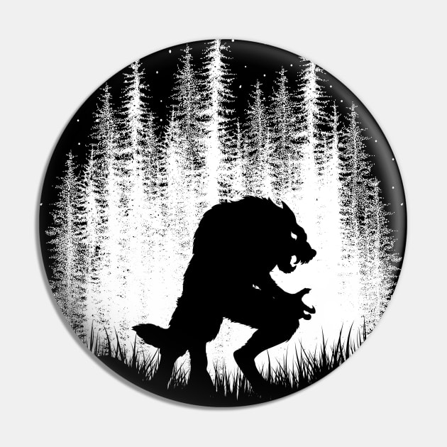 Werewolf Pin by Tesszero