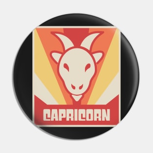 Capricorn – Vintage Astrology Zodiac Sign Pin