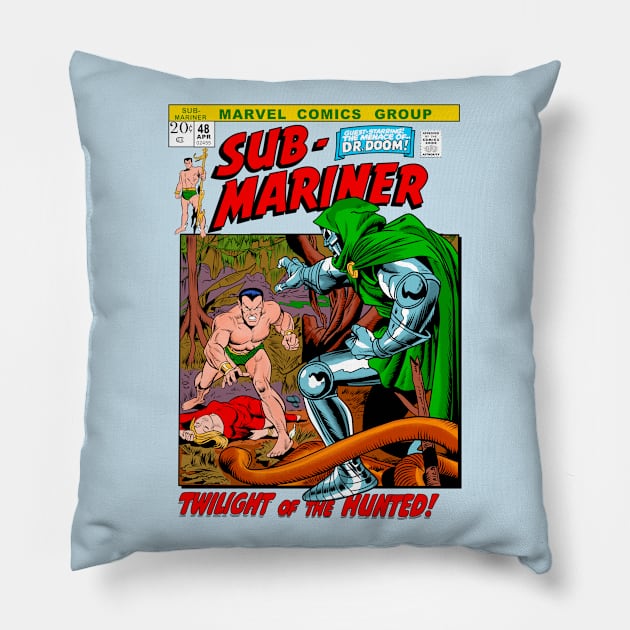 Sub-Mariner Cover # 48 Pillow by OniSide