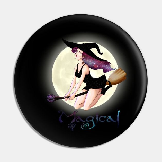 Flirty Witch Pin by Relentlessartist