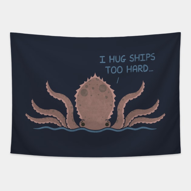 Monster Issues - Kraken Tapestry by HandsOffMyDinosaur