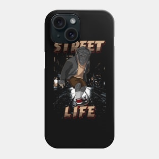 Chimpanzee, Skateboard, Skater, City, Halfpipe Phone Case