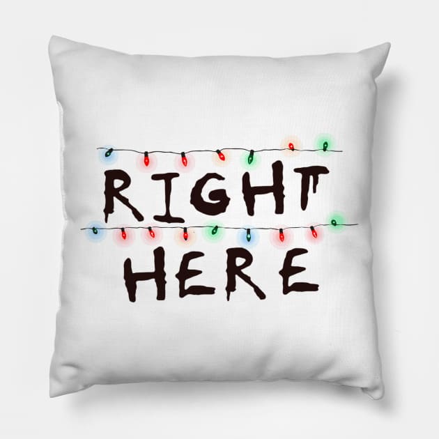 Right Here Pillow by Enko