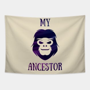 Great Looking My Ancestor Monkey Face Tapestry