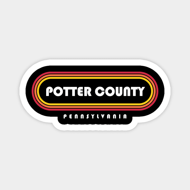 Potter County Pennsylvania Hunting Stargazing Camping Magnet by PodDesignShop