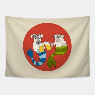 Beer Buddy Mermutts Tapestry