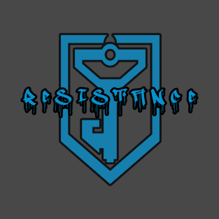 Ingress Resistance Graffiti (black outline) T-Shirt