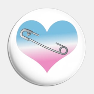 Trans Safety Heart Pin