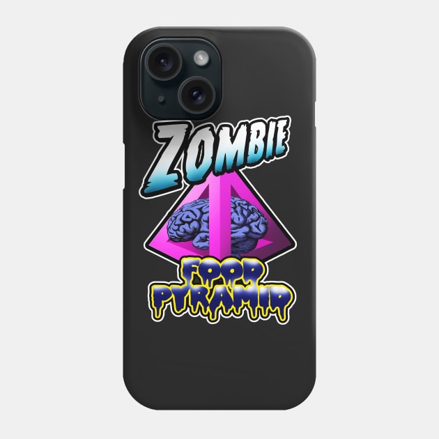 Zombie Food Pyramid. Phone Case by NineBlack