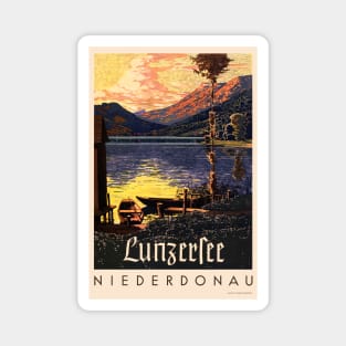 Lunzersee Niederdonau Austria Vintage Poster 1938 Magnet