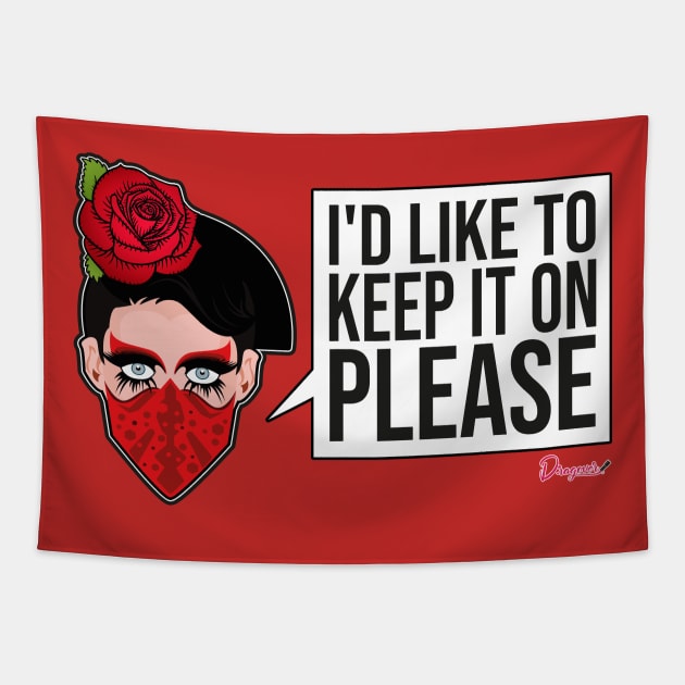 Valentina Face Mask from Drag Race Tapestry by dragover