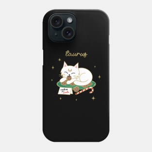 Taurus Holiday Kitty Cat Phone Case