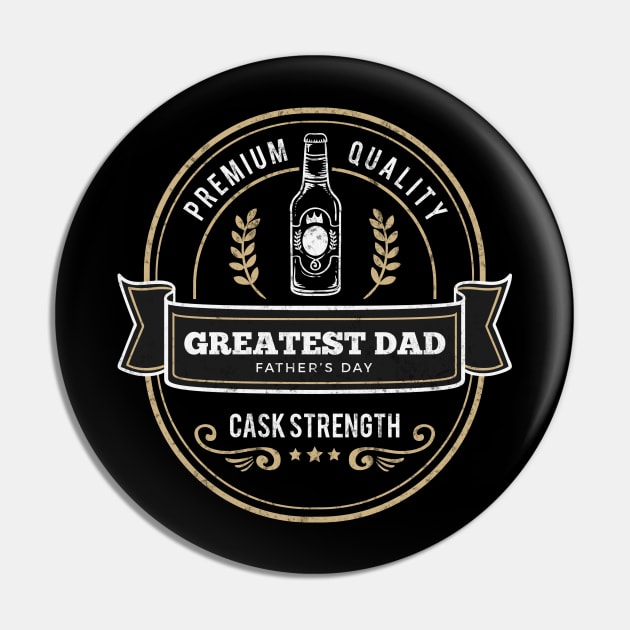 Fathers Day Greatest Dad Pin by Vector Deluxe