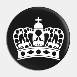 White Crown Pin