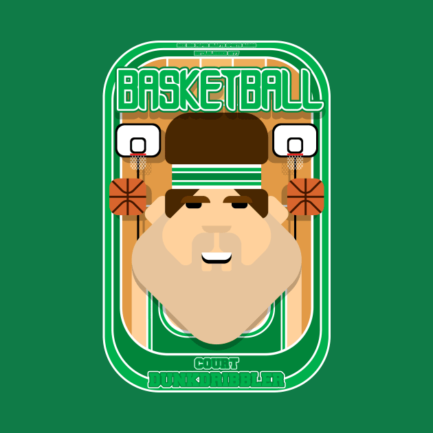 Basketball Green - Court Dunkdribbler - Bob version by Boxedspapercrafts