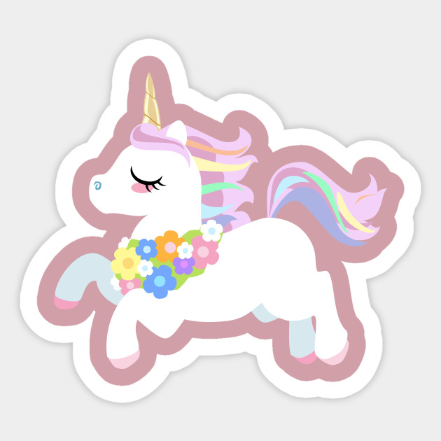 Cute Unicorn Unicorn Sticker Teepublic