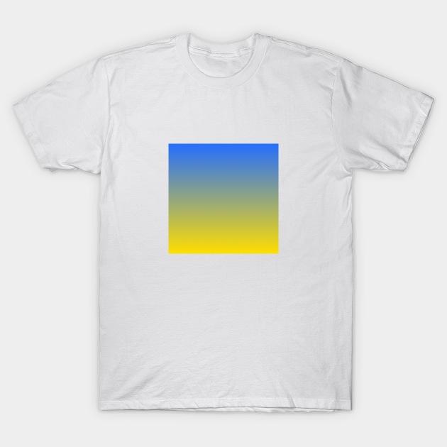 Yellow and Blue Gradient - Blue And Yellow Gradients - T-Shirt | TeePublic