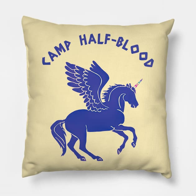camp half blood unicorn Pillow by Mimie20
