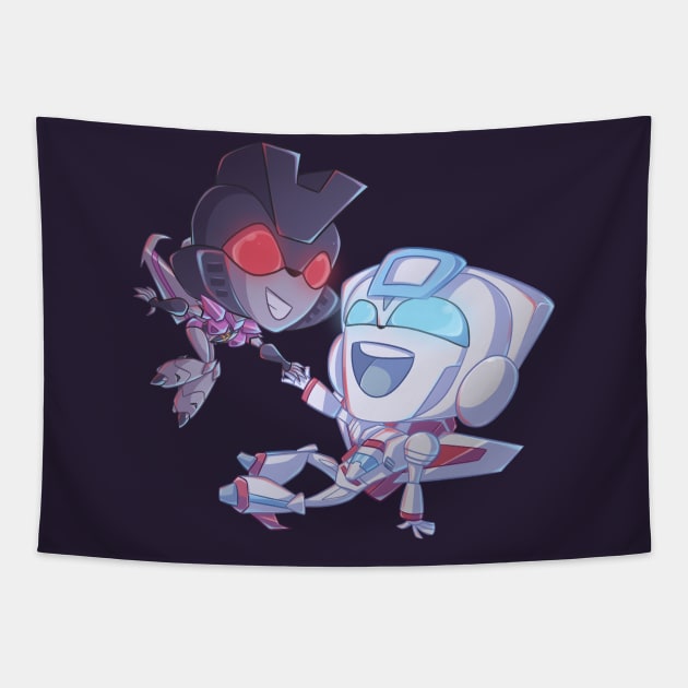 TFA Skyfire and Starscream Tapestry by GreenOkapi