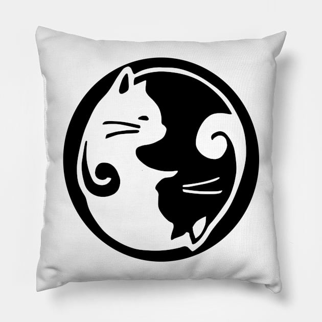 yin and yang Pillow by amenij