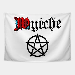 Wytche - Witch with Fancy "W" and Pentagram Tapestry