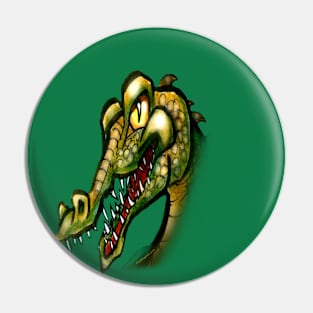 Crocodile Smile Pin