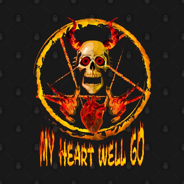 My Heart Well Go On Metal by 66designer99