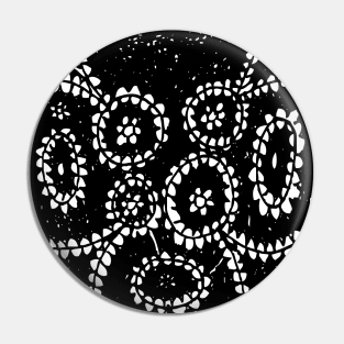 Black Doily Pin