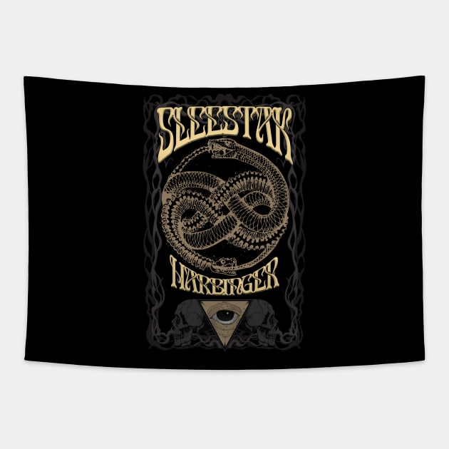 SLEESTAK- Harbinger - Ouroboros Design Doom Metal Tapestry by AltrusianGrace