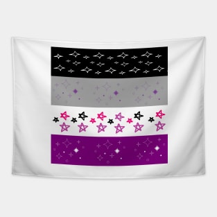 Abstract asexual pride Tapestry