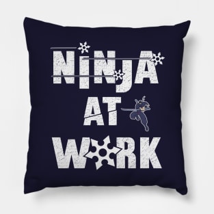 Ninja at Work. Pillow