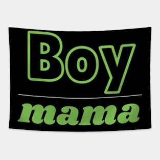 MAMA BOY   Funny Happy Mothers Day 2024 Mommy Shirt Gift from Son Birthday Women Tapestry